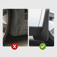 4Pcs Mud Flaps For Tesla Model Y Splash Guards Fender Front Rear TPE Mudguard Kings Warehouse 