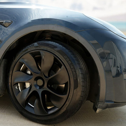 4PCS Wheel Cover Caps 19Inch ABS Black Rim Hubcap Hub Cap For Tesla Model Y Kings Warehouse 