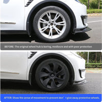 4PCS Wheel Cover Caps 19Inch ABS Gray Rim Hubcap Hub Cap For Tesla Model Y Kings Warehouse 