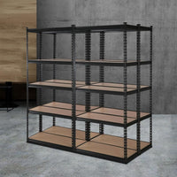 4x1.5M Warehouse Shelving Racking Storage Garage Steel Metal Shelves Rack Kings Warehouse 