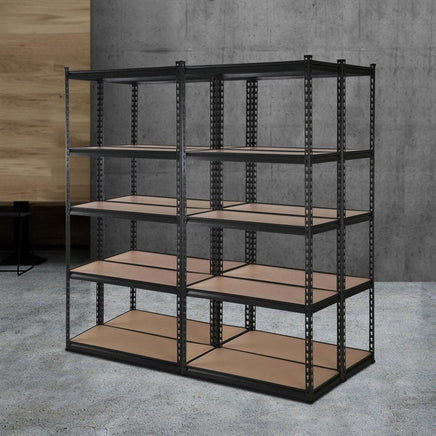 4x1.5M Warehouse Shelving Racking Storage Garage Steel Metal Shelves Rack Kings Warehouse 