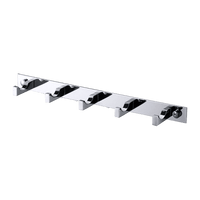 5-Hook Bathroom Robe and Towel Rail Bar Rack Kings Warehouse 