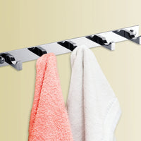 5-Hook Bathroom Robe and Towel Rail Bar Rack Kings Warehouse 