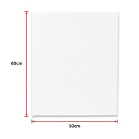 5 pack of 50x60cm Artist Blank Stretched Canvas Canvases Art Large White Range Oil Acrylic Wood Kings Warehouse 