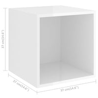 5 Piece TV Cabinet Set High Gloss White living room Kings Warehouse 