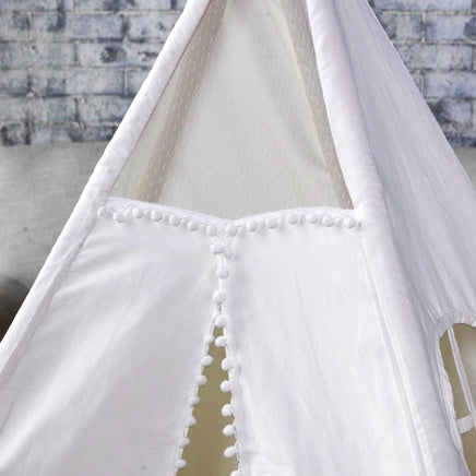 5 Poles Giant Kids Teepee Tent (Natural Canvas) Kings Warehouse 