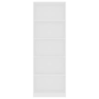 5-Tier Book Cabinet White 60x24x175 cm Kings Warehouse 