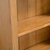 5-Tier Bookcase 60x22,5x140 cm Solid Oak Wood Kings Warehouse 