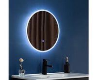 50cm LED Wall Mirror Bathroom Mirrors Light Decor Round Kings Warehouse 