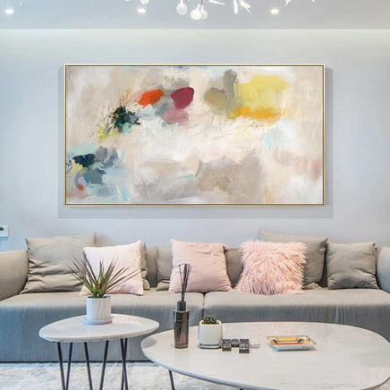 50cmx100cm Abstract Crystal Gold Frame Canvas Wall Art Kings Warehouse 