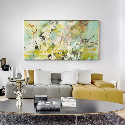 50cmx100cm Summer Dream Gold Frame Canvas Wall Art Kings Warehouse 