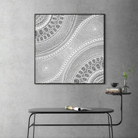 50cmx50cm Nayiri Bami Black Frame Canvas Wall Art Kings Warehouse 