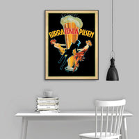 50cmx70cm Birra Itala Pilsen Black Frame Canvas Wall Art KingsWarehouse 