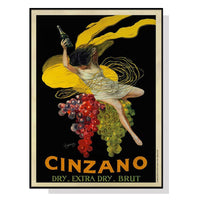50cmx70cm Cinzano Black Frame Canvas Wall Art KingsWarehouse 