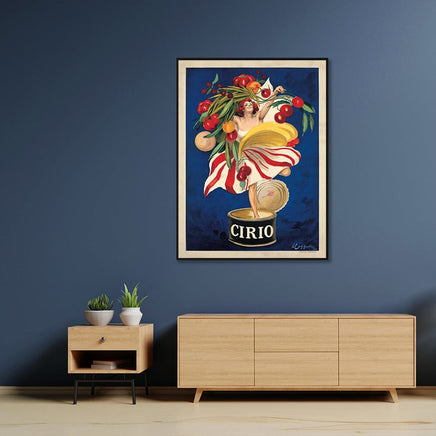 50cmx70cm Cirio By Leonetto Cappiello Black Frame Canvas Wall Art Kings Warehouse 