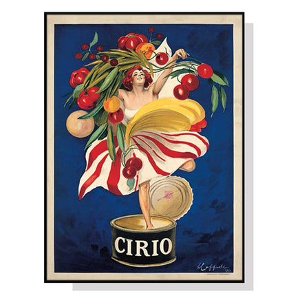 50cmx70cm Cirio By Leonetto Cappiello Black Frame Canvas Wall Art Kings Warehouse 