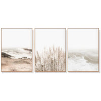 50cmx70cm Coastal Beach 3 Sets Wood Frame Canvas Wall Art Kings Warehouse 