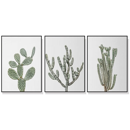 50cmx70cm Desert 3 Sets Black Frame Canvas Wall Art Kings Warehouse 