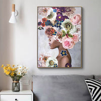 50cmx70cm Foolish in Love II Gold Frame Canvas Wall Art Kings Warehouse 