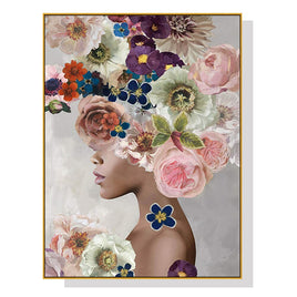 50cmx70cm Foolish in Love II Gold Frame Canvas Wall Art Kings Warehouse 
