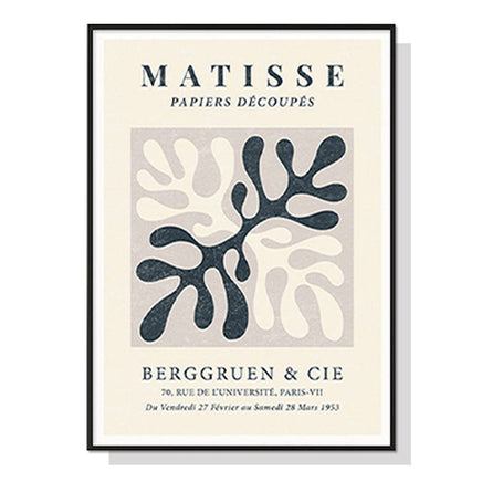 50cmx70cm Henri Matisse Black Frame Canvas Wall Art Kings Warehouse 