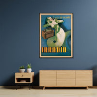 50cmx70cm Irradio Cinzano Black Frame Canvas Wall Art Kings Warehouse 