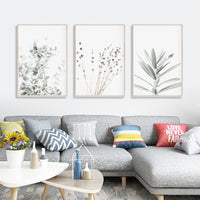 50cmx70cm Lavender Eucalyptus 3 Sets Wood Frame Canvas Wall Art Kings Warehouse 