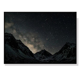 50cmx70cm Night Court Black Frame Canvas Wall Art Kings Warehouse 