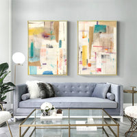 50cmx70cm Sonder By Jean Kenna 2 Sets Gold Frame Canvas Wall Art Kings Warehouse 