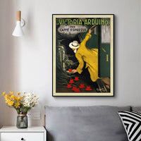 50cmx70cm Victoria Arduino Black Frame Canvas Wall Art Kings Warehouse 