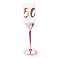 50th Birthday Blush Campagne Flute Kings Warehouse 