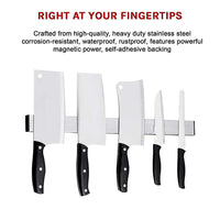 51cm Strong Magnetic Wall Mounted Kitchen Knife Magnet Bar Holder Display Rack Strip Kings Warehouse 