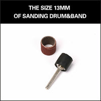 51Pc Sanding Bands Drum Sleeve Set 120 Grits Mandrel Dremel Rotary Kit 3mm Shank Kings Warehouse 