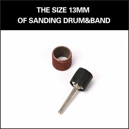 51Pc Sanding Bands Drum Sleeve Set 120 Grits Mandrel Dremel Rotary Kit 3mm Shank Kings Warehouse 
