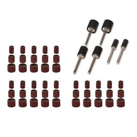 51Pc Sanding Bands Drum Sleeve Set 120 Grits Mandrel Dremel Rotary Kit 3mm Shank Kings Warehouse 