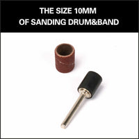 51Pc Sanding Bands Drum Sleeve Set 120 Grits Mandrel Dremel Rotary Kit 3mm Shank Kings Warehouse 