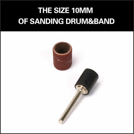 51Pc Sanding Bands Drum Sleeve Set 120 Grits Mandrel Dremel Rotary Kit 3mm Shank Kings Warehouse 