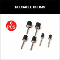 51Pc Sanding Bands Drum Sleeve Set 120 Grits Mandrel Dremel Rotary Kit 3mm Shank Kings Warehouse 