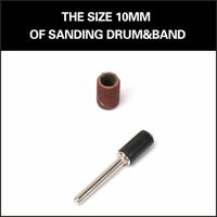 51Pc Sanding Bands Drum Sleeve Set 120 Grits Mandrel Dremel Rotary Kit 3mm Shank Kings Warehouse 