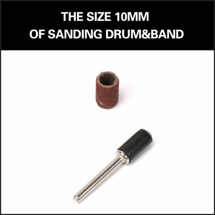 51Pc Sanding Bands Drum Sleeve Set 120 Grits Mandrel Dremel Rotary Kit 3mm Shank Kings Warehouse 