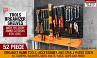 52Pc Wall Mounted Tool Storage Rack Wrench Spanner Holder Screwdriver Pliers New Kings Warehouse 