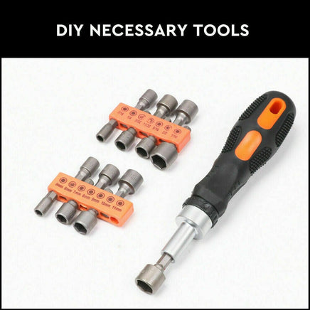 58Pc Ratchet Screwdriver Bits Set Nut Driver Setter Hex Torx Key Phillips Slot Kings Warehouse 