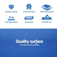 5m x 1m Inflatable Air Track Mat 20cm Thick Gymnastic Tumbling Blue And White Kings Warehouse 