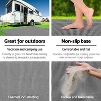 5M X 2.5M Annex Matting Floor Mats Mesh Caravan Camping Annexe Kings Warehouse 