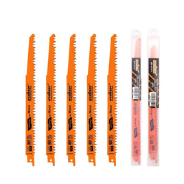 5Pc 300mm Reciprocating Saw Blades 5TPI Wood Timber Pruning Tool W/T Case Kings Warehouse 