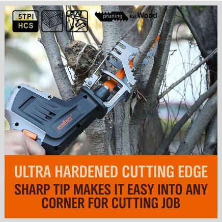 5Pc 9" / 240mm Reciprocating Saw Blades 5TPI Wood Timber Pruning Tool W/T Case Kings Warehouse 