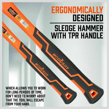5Pc Hammer Set Rubber / Ball Pein / Sledge / Cross Pein Mallet TPR Grip Handle Kings Warehouse 