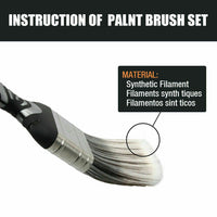 5Pc Paint Brushes Set Artist Acrylic Staining Home Garden Painting Handy Tool Kings Warehouse 