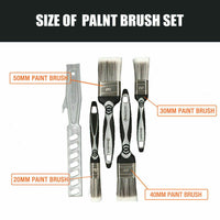 5Pc Paint Brushes Set Artist Acrylic Staining Home Garden Painting Handy Tool Kings Warehouse 