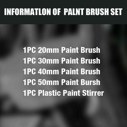 5Pc Paint Brushes Set Artist Acrylic Staining Home Garden Painting Handy Tool Kings Warehouse 